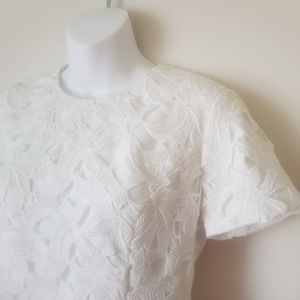 Sachin and Babi Noir white lace top Size 6